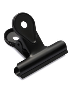 Clips de Bulldog SIAMESE 4 Pcs 65mm Metal Negro para Sellado