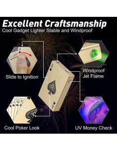 Encendedor Jet Torch LAOKSFZ Llama Verde Recargable Metal 2