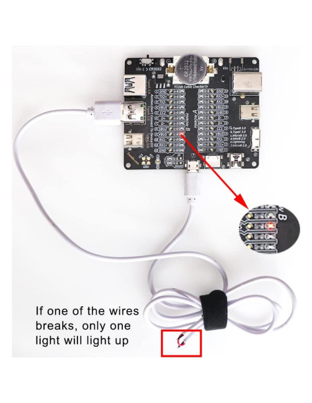Comprobador de Cable USB Treedix TRX5-0476 Multifuncional