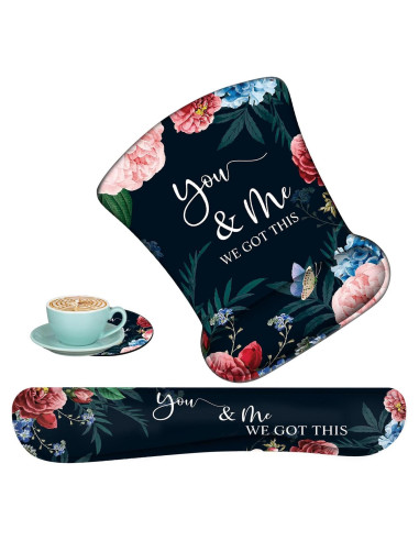 Juego de Alfombrillas Ergonómicas FOKBVNFLL con Reposamuñecas