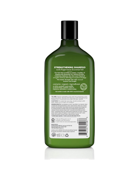 Champú Fortalecedor de Menta Avalon Organics 311 ml