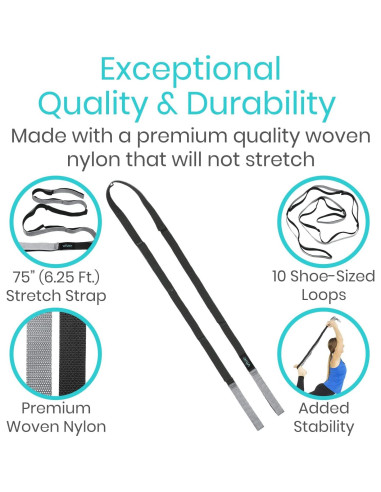 Banda de Estiramiento Vive 190.5 cm para Flexibilidad y Yoga