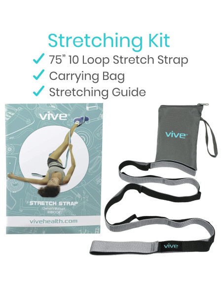 Banda de Estiramiento Vive 190.5 cm para Flexibilidad y Yoga