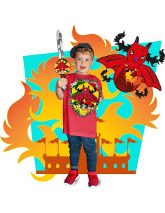 Conjunto de Disfraz Dragón Deluxebase con Espada y Escudo 2