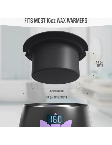 Forro de silicona para calentador de cera Tress Wellness - Negro