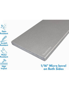 Umbral de Ducha de Mármol Ingenierizado Gris Concreto 60" 2