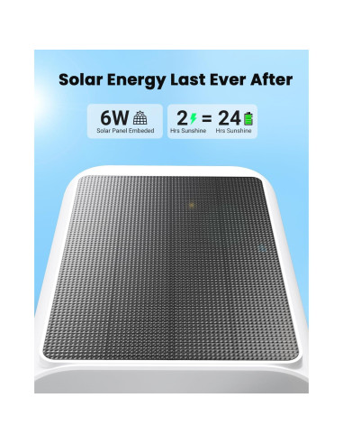 Cámara Solar Inalámbrica VIZIUUY 2K con Visión Nocturna