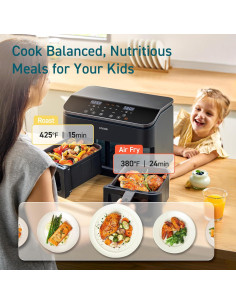 Freidora de Aire Doble COSORI 9Qt 10 en 1 Apta para Lavavajillas 2