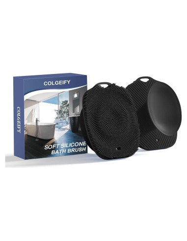 Cepillo de Baño de Silicona COLGEIFY Grande con Ventosa