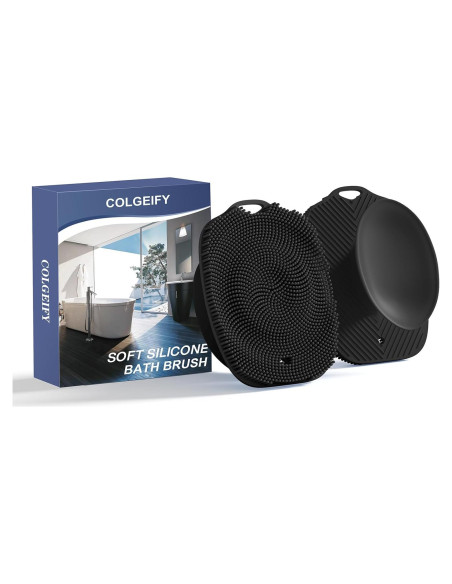 Cepillo de Baño de Silicona COLGEIFY Grande con Ventosa