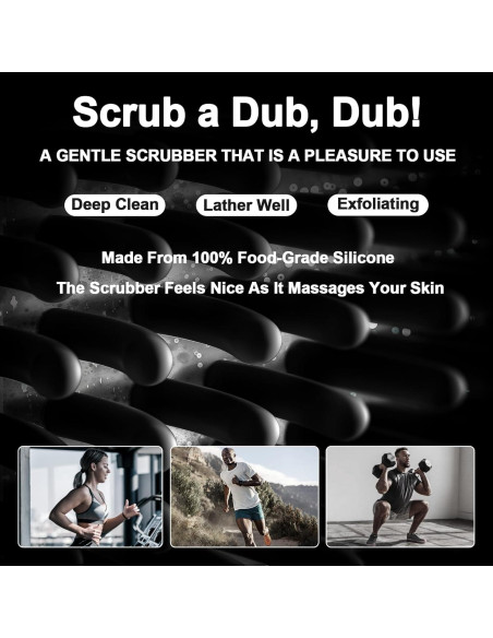 Cepillo de Baño de Silicona COLGEIFY Grande con Ventosa