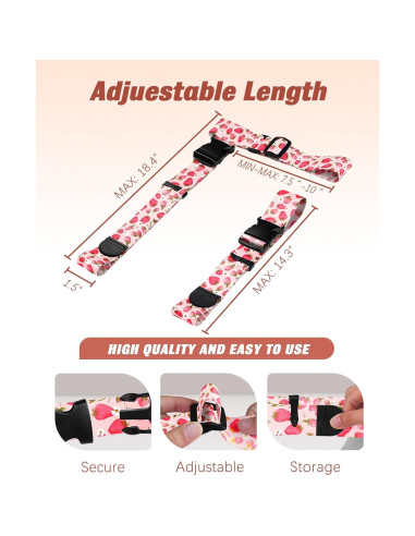 Correas de Equipaje Slohif Ajustables para Conectar Maletas