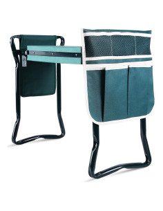 Rodillo y Asiento de Jardín Ohuhu Verde 2 en 1 con Almohadilla