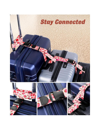 Correas de Equipaje Slohif Ajustables para Conectar Maletas