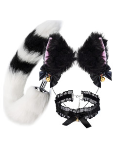 Conjunto de Disfraz para Mujeres Hecho a Mano - Orejas y Cola