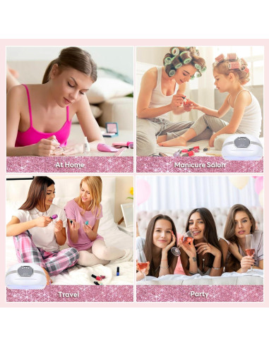 Lámpara UV LED GGUP 268W para Uñas, Secador Profesional 2 Manos