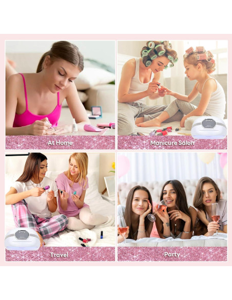 Lámpara UV LED GGUP 268W para Uñas, Secador Profesional 2 Manos