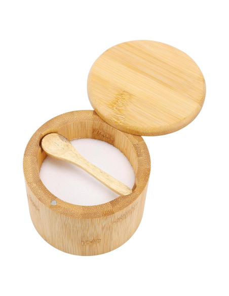 Bodega de Sal y Pimienta de Bambú RAETTER.LY con Cuchara
