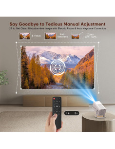 Mini Proyector Inteligente NUTROMO 1080P WiFi Bluetooth Portátil 2