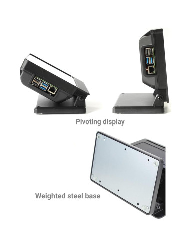 Carcasa SmartiPi Touch Pro 3 para Raspberry Pi - Negro