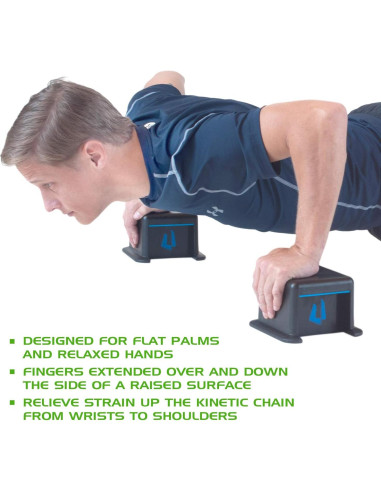 Accesorios para Flexiones Ultimate Body Press - Bloques y Ruedas Ab