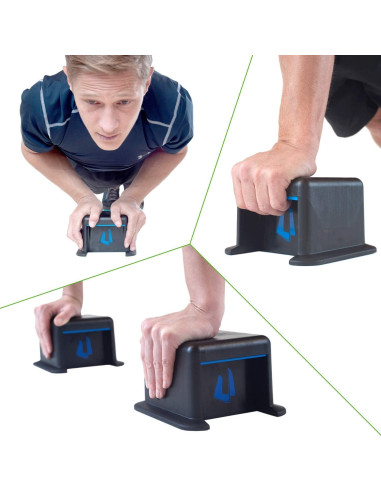 Accesorios para Flexiones Ultimate Body Press - Bloques y Ruedas Ab
