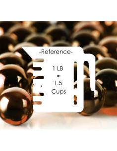 Rellenos de Jarrón CYS EXCEL Ámbar Oscuro 1" 13.61 kg 2