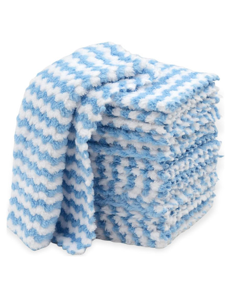 10 Paños de Microfibra NEOWEMING 25x25cm Azul - Multiusos