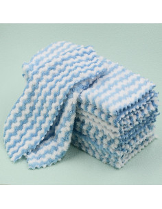 10 Paños de Microfibra NEOWEMING 25x25cm Azul - Multiusos 2