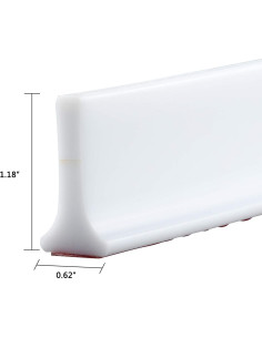 Dique de Ducha Colapsable Qtach 99cm Silicona Autoadhesivo 2