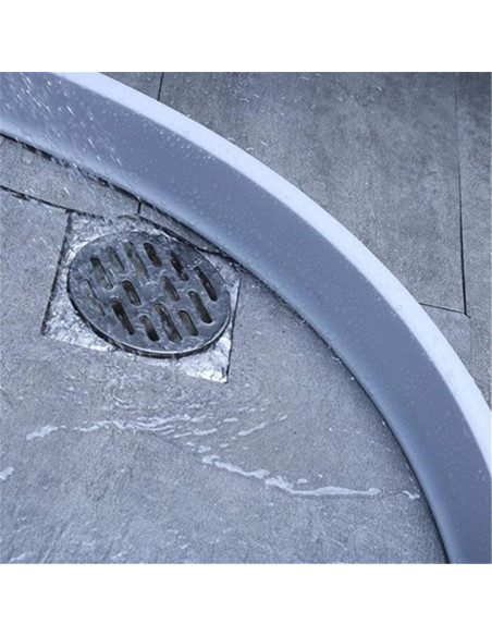 Dique de Ducha Colapsable Qtach 99cm Silicona Autoadhesivo