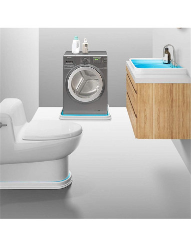 Dique de Ducha Colapsable Qtach 99cm Silicona Autoadhesivo