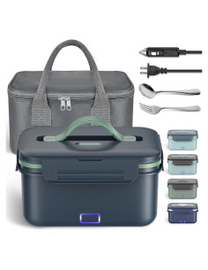 Calentador de Comida Eléctrico Vingud 1.8L 12V 24V 110V Gris