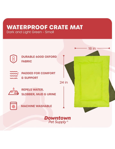 Almohadilla para jaula de perro Downtown Pet Supply 61x46cm Impermeable