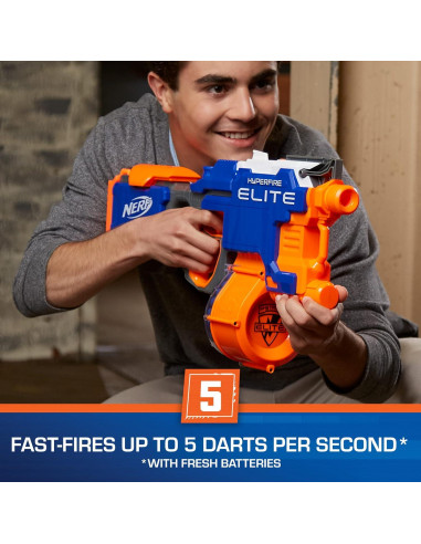 Nerf HyperFire Blaster Elite Motorizado 25 Dardos 1.83 kg