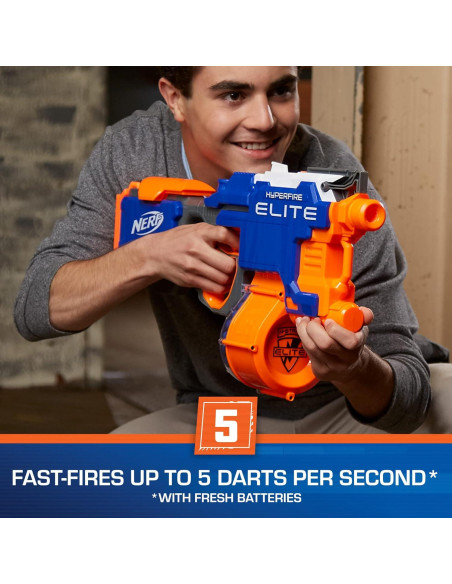 Nerf HyperFire Blaster Elite Motorizado 25 Dardos 1.83 kg
