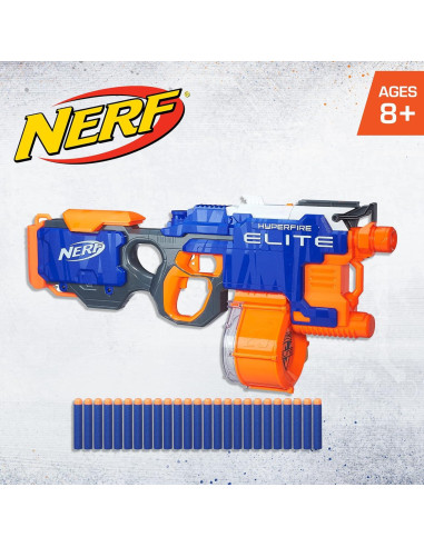 Nerf HyperFire Blaster Elite Motorizado 25 Dardos 1.83 kg