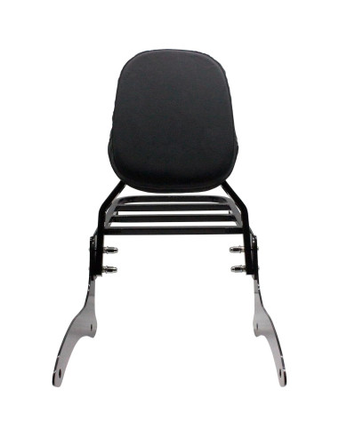 YHMOTO Sissy Bar Respaldo + Soporte de Equipaje Negro 52 cm
