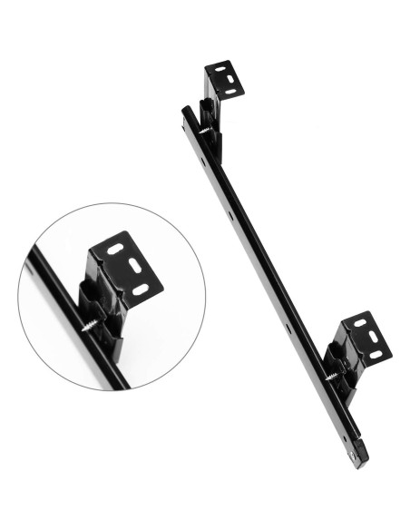 Rieles de Teclado KINJOEK 2 PCS 35.56 cm Ajustables Negro