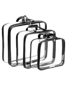 Set de 3 Cubos de Compresión Transparentes Olanmark 35.1x30cm