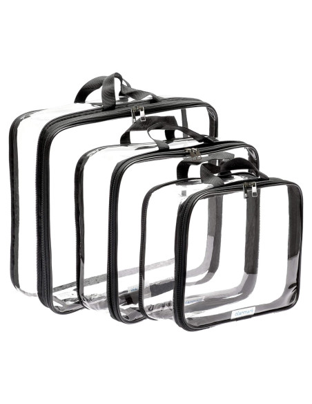 Set de 3 Cubos de Compresión Transparentes Olanmark 35.1x30cm
