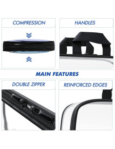 Set de 3 Cubos de Compresión Transparentes Olanmark 35.1x30cm 2