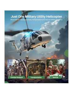 Helicóptero RC SYMA S54H Black Hawk con Giroscopio 2