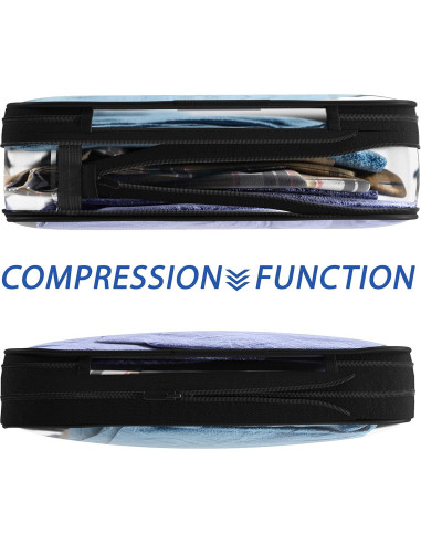 Set de 3 Cubos de Compresión Transparentes Olanmark 35.1x30cm