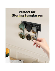 Organizador de Gafas de Sol MaxGear Negro, Acrílico, 3 Agujeros 2