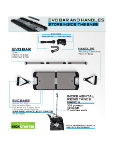 EVO Gym Nomadix - Gimnasio Portátil Todo en Uno 54.4 kg 2