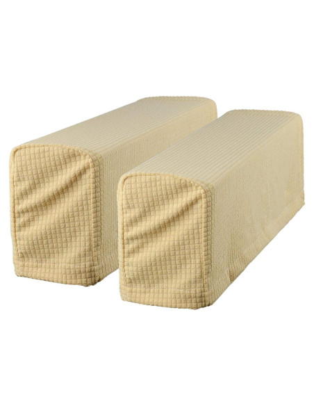 Funda Antideslizante para Reposabrazos Sofá CM Beige Oscuro