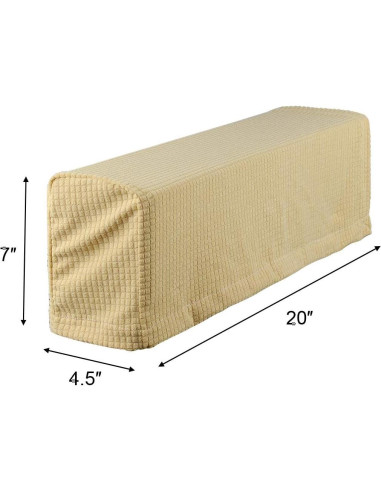Funda Antideslizante para Reposabrazos Sofá CM Beige Oscuro