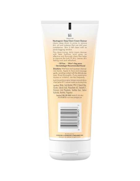 Limpiador Facial Diario Neutrogena 207 ml con Ácido Beta Hidroxílico Limpiador Facial Diario Neutrogena 207 ml con Ácido Beta Hidroxílico