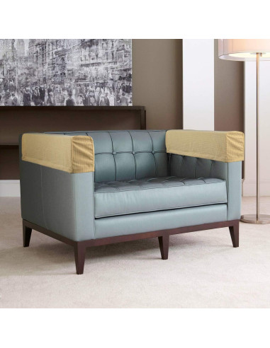 Funda Antideslizante para Reposabrazos Sofá CM Beige Oscuro